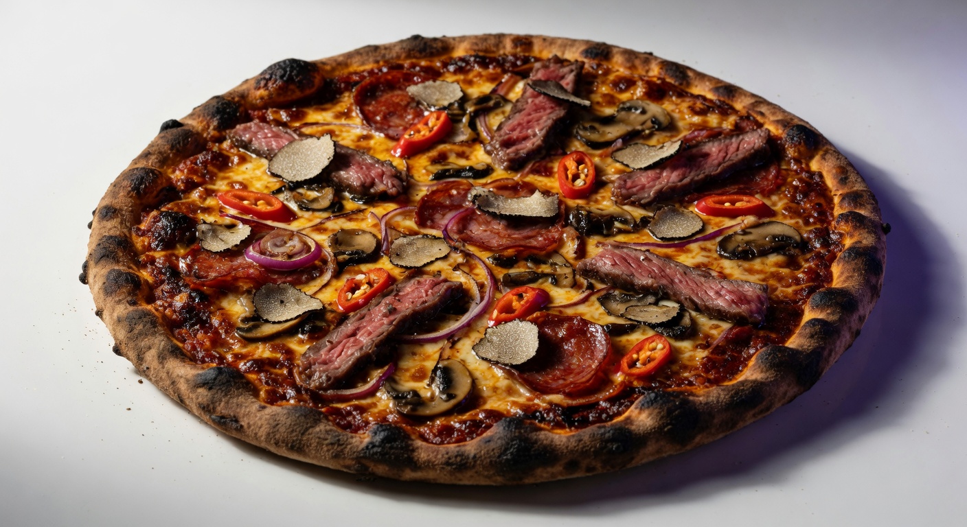 Pizza Salami-Champignon
