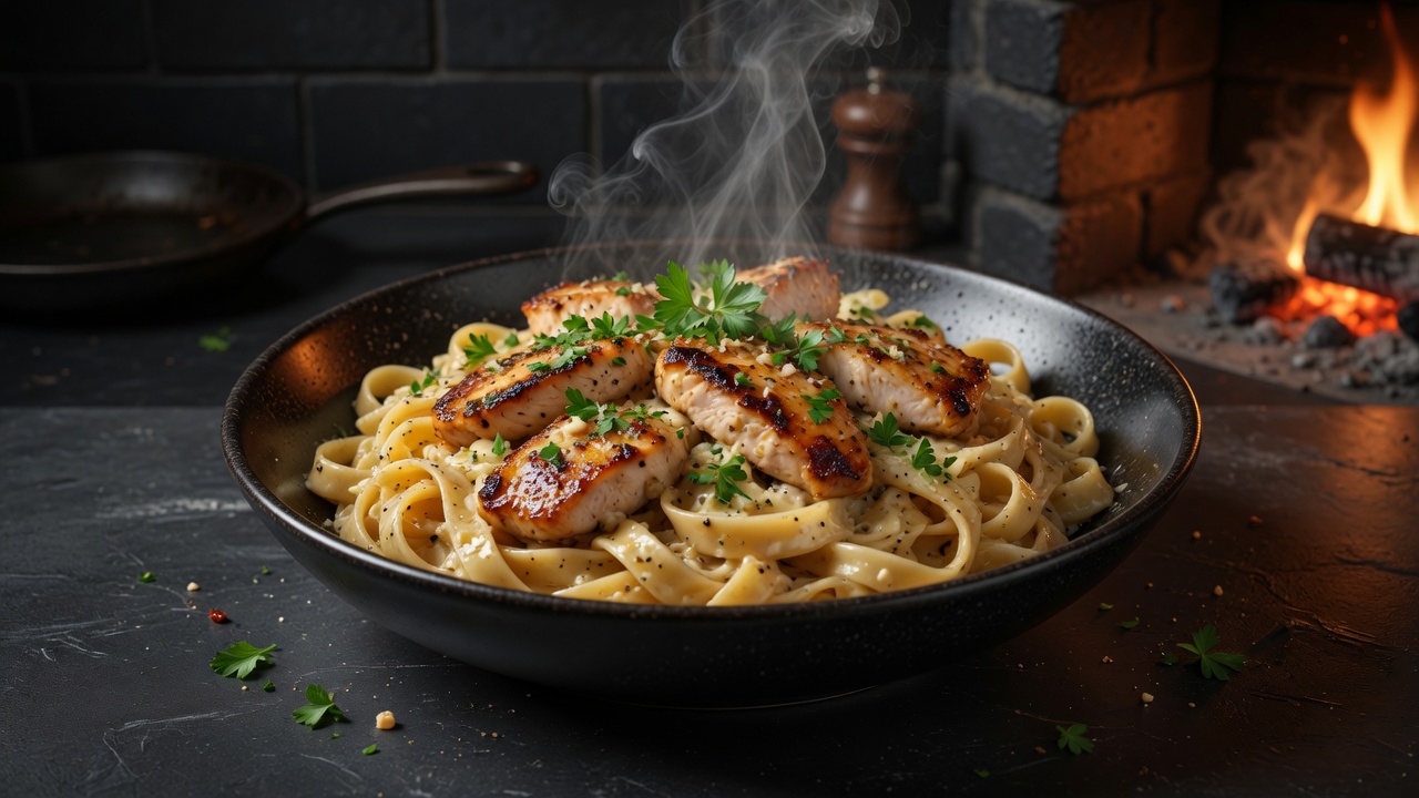 Pasta con Pollo